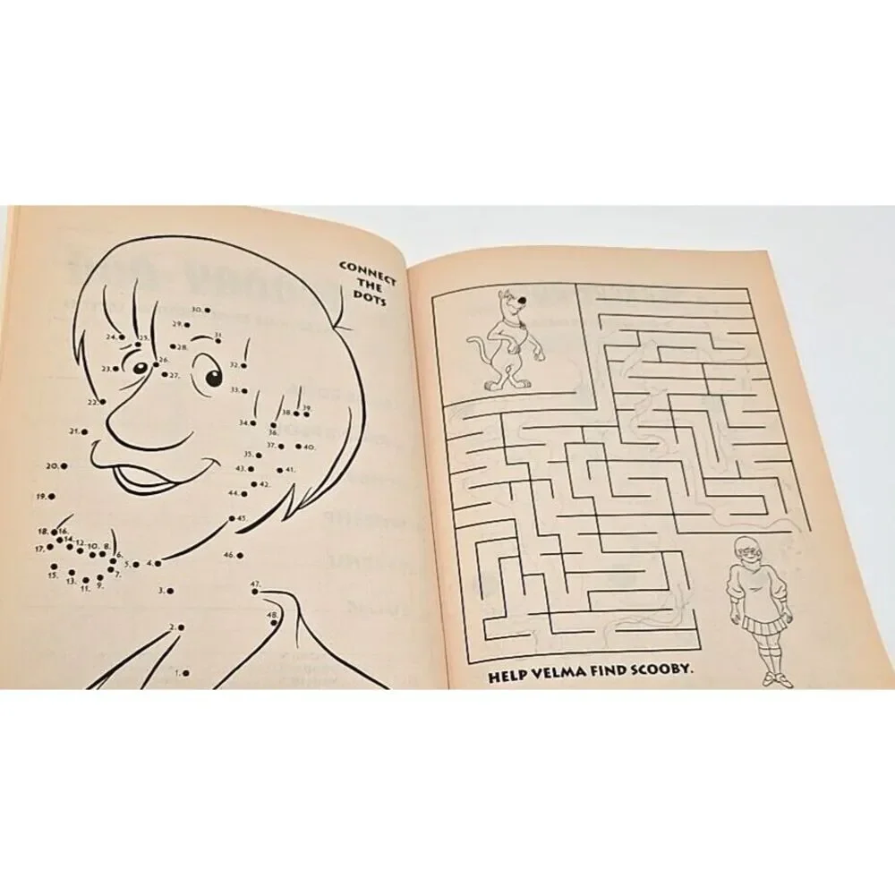 Scooby Doo Coloring Book‎ Vintage 1998 Activity Book Cartoon Network Read
